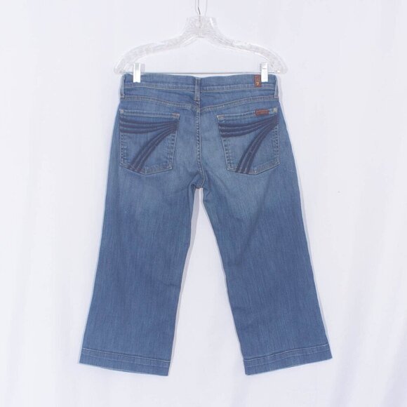 7 FOR ALL MANKIND Crop Dojo Jeans Size 31 - Picture 6 of 12